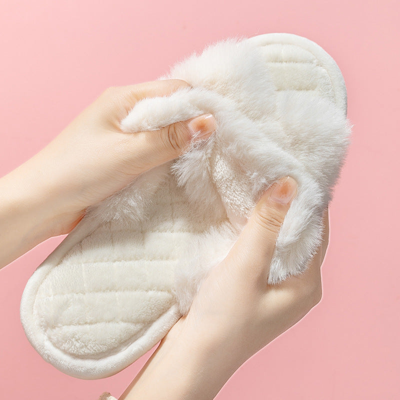 Zapatillas de peluche de peluche de invierno de PVC al por mayor